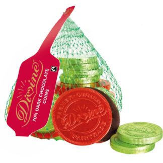 Divine Dark Chocolate Gold Coins 65g