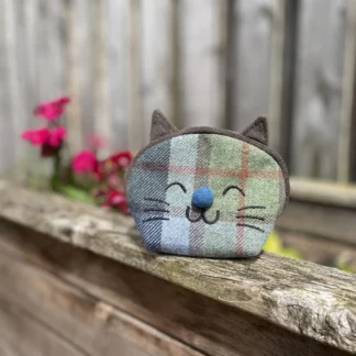 Earth Squared Tweed Cat Head Purse