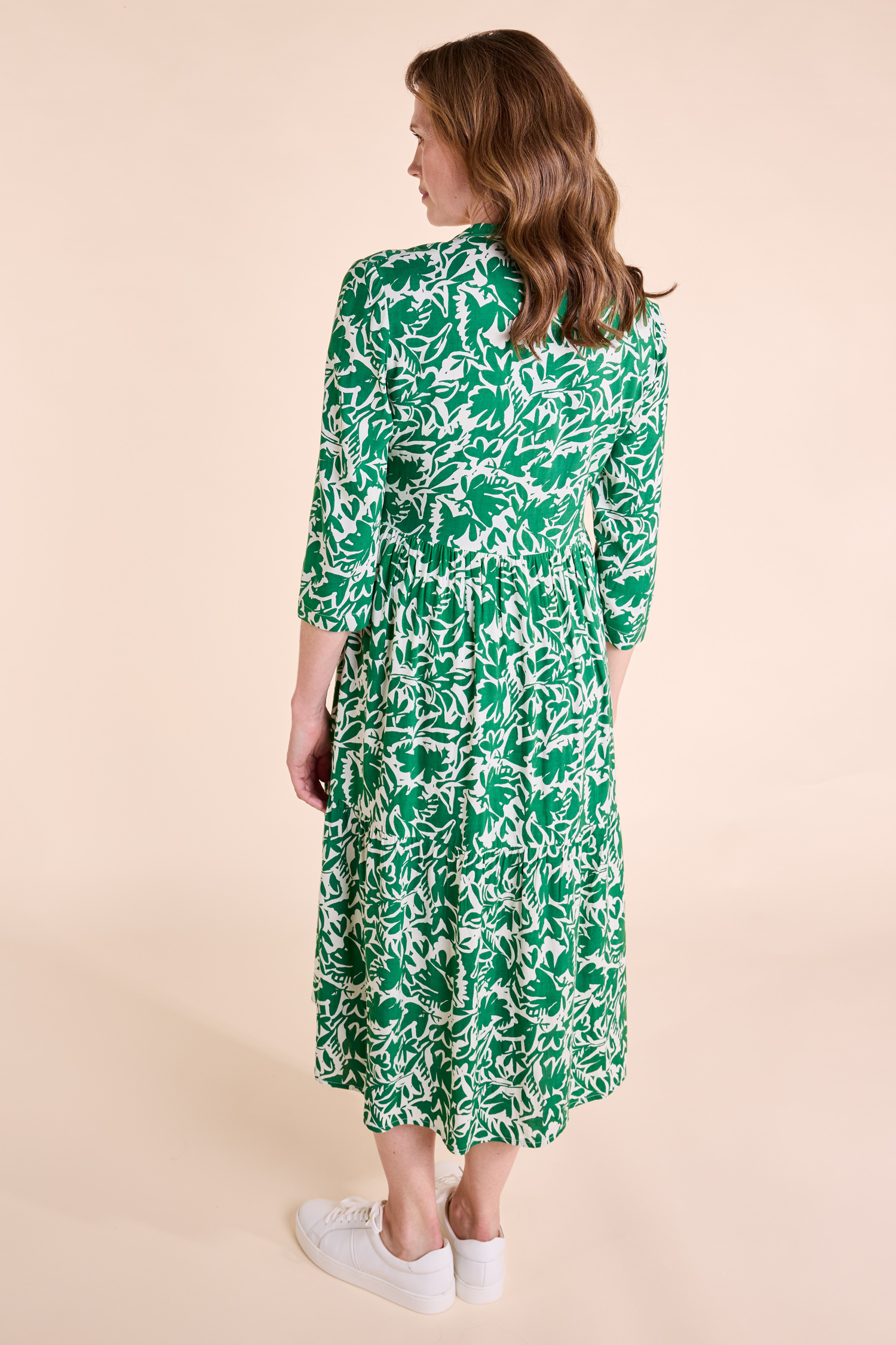 Nomads Tiered Midi Shirt Dress - Image 2