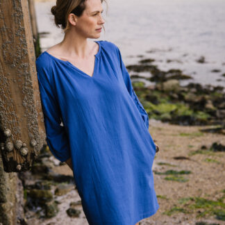 Nomads Scallop Trim Tunic Dress