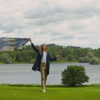 Earth Squared Checked Scarf