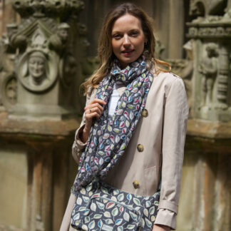 Earth Squared Autumn Flower Print Scarf