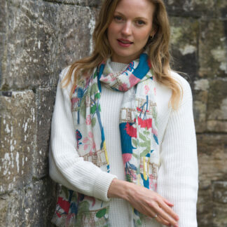 Earth Squared Tiger Scarf-Cream