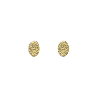 Just Trade Asha Oval Brass Studs