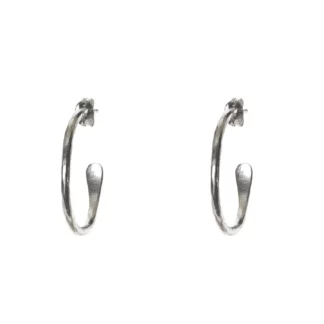 Just Trade Silver Plated Small Hoop Earrings
